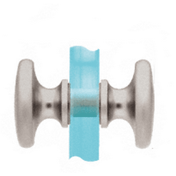 CRL SDK100BN Brushed Nickel Traditional Style BacktoBack Shower Door