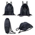 thumbnail image 4 of Simple Backpack Unisex Fitness Backpack Sports Drawstring Pocket Lightweight Basketball Helmet Storage Bag Oxford Zipper Bag, 4 of 6