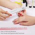 thumbnail image 3 of Onwon 10 PCS Lijado Pulidor de Uñas Pulidor de Pulido de 4 Vías Bloque de Pulido Limas de Uñas Arte Pedicura Manicura Lima (Negro Rojo), 3 of 5