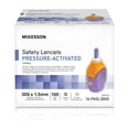 thumbnail image 2 of McKesson Safety Lancets, Pressure-Activated - 30 Gauge Needle, 1.5mm Depth, 100 Count, 20 Packs, 2000 Total, 2 of 5