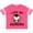 Football Pink and White, variant on Inktastic I Love My Grandma with Cute Penguin and Hearts Girls Toddler T-Shirt