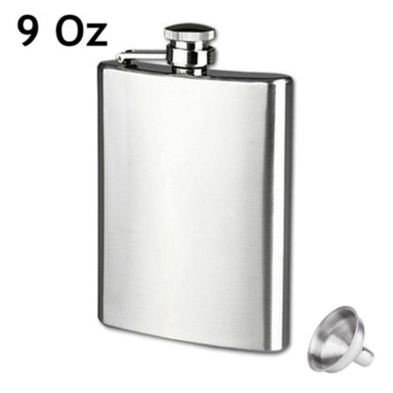 Galaxy Space Dust Em1 Flask 8oz Stainless Steel Hip Drinking Whiskey 