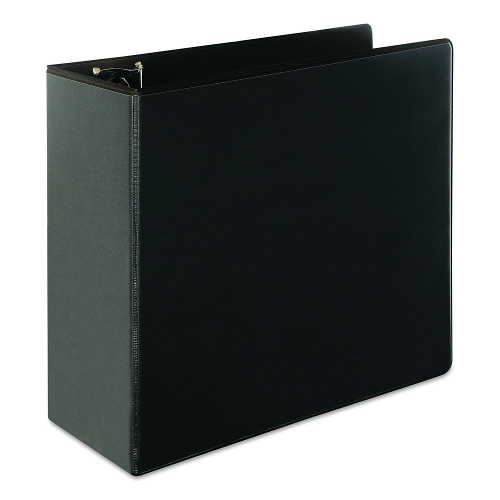 Universal SlantRing View Binder, 3 Rings, 5" Capacity, 11 x 8.5, Black