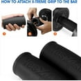 thumbnail image 4 of Yes4All Xtreme Grip Thick Bar Muscle Builder, Black, Pair, 4 of 7