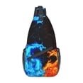 thumbnail image 1 of Sac Bandoulière pour Femmes Hommes Sangle Réglable Sac de Taille Voyage Randonnée Sports Décontracté Sac à Dos de Gym Extérieur, 1 of 3