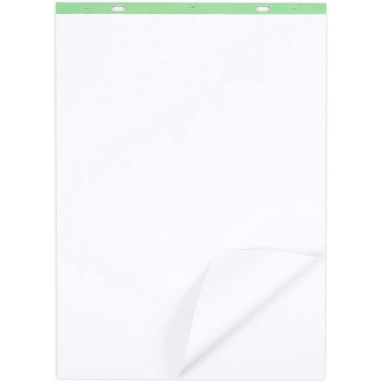 6-Pack Easel Pad, 25 Sheets each, 2-Hole for Hanging, 100 GSM Flip Chart  Paper, 31.9 x 22.85