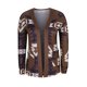 thumbnail image 5 of Chaquetas y abrigos casuales de manga larga sin capucha para mujer, con estampado étnico, cuello en V, manga larga, con capucha, abrigos casuales finos, top de poliéster para mujer, 5 of 6