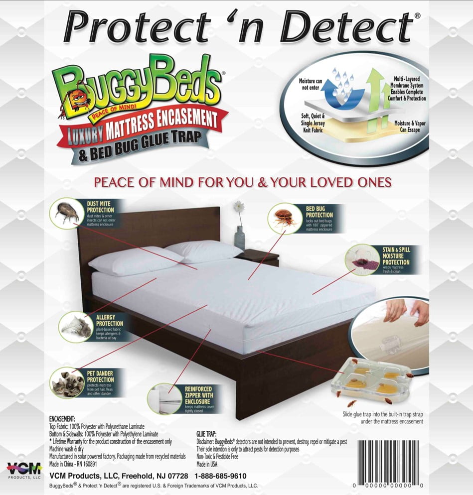 Luxury Mattress Cover Full Encasement Protection 3 Layers with Zip Anti Bug Soft 