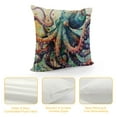 thumbnail image 4 of ONETECH Beach Throw Pillow Covers , Ocean Themed Sea  Octopus Pillow Covers for Couch Sofa Bed Home Decor Square Coastal Pillowcase Outdoor Patio Furniture Cushion Cases, 4 of 5