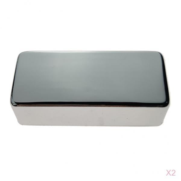 2 mini cubiertas de latón para pastillas humbucker de guitarra eléctrica LP, duraderas si