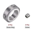 thumbnail image 3 of Uxcell 20mm Bore Set Screw Shaft Collars Aluminum Alloy, 32mm OD, 10mm Width 2 Pack, 3 of 5