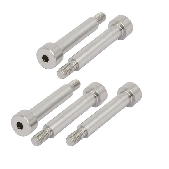 Unique Bargains Hex Socket Shoulder Bolt 8mm Shoulder Dia 40mm Shoulder Length M6 Thread 5pcs