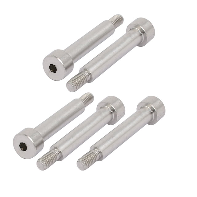 Unique Bargains Hex Socket Shoulder Bolt 8mm Shoulder Dia 40mm Shoulder Length M6 Thread 5pcs