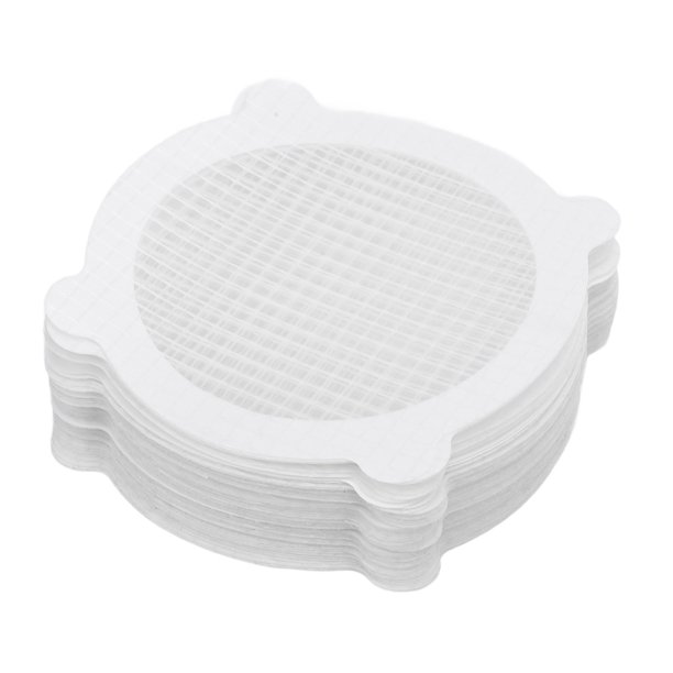 Colector De Pelo De Malla, Pegatina De Drenaje De Ducha Para Prevención De Obstrucciones, Diseño De Un Uso, Material De Fibra De Vidrio, 50 Unidades Para Fregadero De