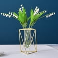 thumbnail image 7 of Walbest Nordic Modern Wrought Iron Holder & Glass Vase Test Tube Set, Creative Hydroponic Flower Pot Home Office Desktop Ornament, 7 of 7