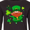 thumbnail image 4 of Inktastic Cute Leprechaun for St. Patrick's Day Long Sleeve Youth T-Shirt, 4 of 5