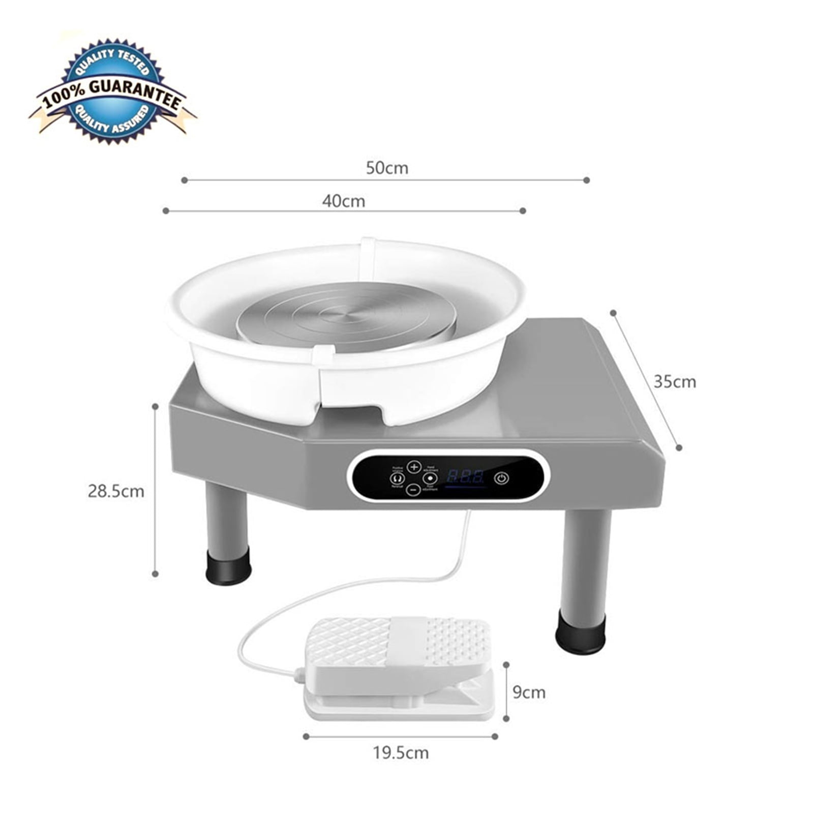Ceramic Work Clay Technology School Teaching Ceramics 350W Ceramic LCD Electric Wheel, Using Detachable Basins ,Wide Ranging Usage