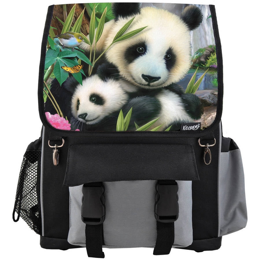 Kidaroo High Quality Precious Pandas School Backpack For Boys, Girls and Kids, Multiple Colors Available by Kidaroo
