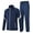 2_Navy Grey, variant on MoFiz Men's Long Sleeve Tracksuits Set Zipper Running Sports Set 2 Pieces with Pockets