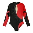 thumbnail image 4 of Alvivi Kids Girls Gymnastics Leotard Long Sleeve Athletic Unitard Dance Bodysuit, 4 of 5