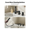 thumbnail image 6 of KFFKFF Roman Tub Faucet, 3-Hole Waterfall Bathtub Fixture, Widespread Tub Faucet with Shower Head & Single Handle, Ideal for Pet Cleaning and Bathing, Matte Black Finish, Dual Water Flow Options, 6 of 9