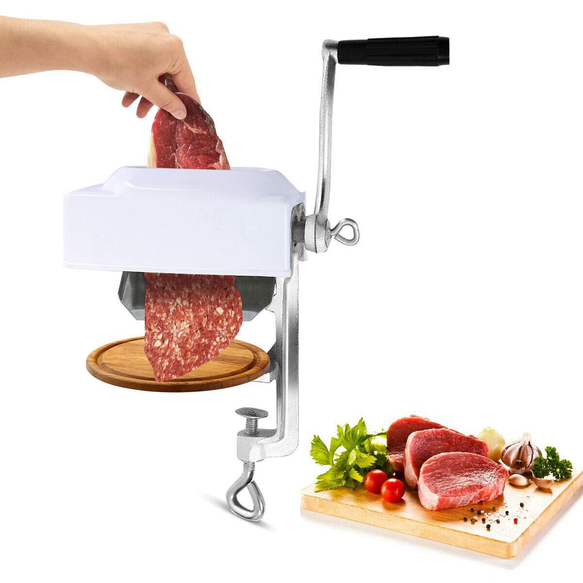 MEAT TENDERIZER Cuber Cast Iron Heavy Duty Steak Machine Flatten Kitchen Tool 