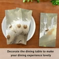 thumbnail image 6 of Napkin Satin Napkin 20*20Inchx1 Kitchen Towel Dinner Plate Towel Decorative Towel Napkin Tea Towel Suitable For Kitchen Table White Elf, 6 of 8