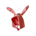 thumbnail image 1 of EYIIYE Kids Girls Boys Solid Color Fleece Hat Bunny Ear Hat Button Closure Rabbit Hat Cute Soft Warm Winter Cap, 1 of 3