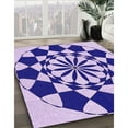 thumbnail image 3 of Ahgly Company Machine Washable Indoor Rectangle Transitional Blossom Pink Area Rugs, 8' x 10', 3 of 7
