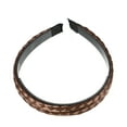 thumbnail image 6 of Unique Bargains Headband Double Strands Synthetic Hair Plaited 0.67" Wide Headband Braid Braided with Teeth Brown, 6 of 7