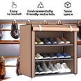 thumbnail image 3 of Dustproof Large Size Non-Woven Fabric Shoes Rack Shoes Organizer Home Bedroom Dormitory Shoe Racks Shelf Cabinet, 3 of 9