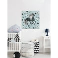 thumbnail image 5 of Marmont Hill Black Floral Unicorn Canvas Wall Art, 5 of 7
