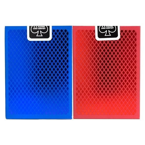 bee Metalluxe Premium Playing Cards Variety Pack - Blue and Red