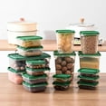 thumbnail image 4 of Basiess 17-Piece Food Storage Containers Set, Airtight Pantry Organizer for Dry Goods Snacks, Kitchen Canisters with Lids Green, 4 of 9