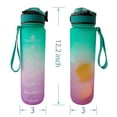 thumbnail image 5 of KHAMPA 32oz Sports Water Bottle with Time Marker, Fast Flow, Leakproof BPA Free Sport Water Bottle Ensure You Drink Enough Water for Fitness, Gym, Camping, Outdoor Sports(Colorful), 5 of 10
