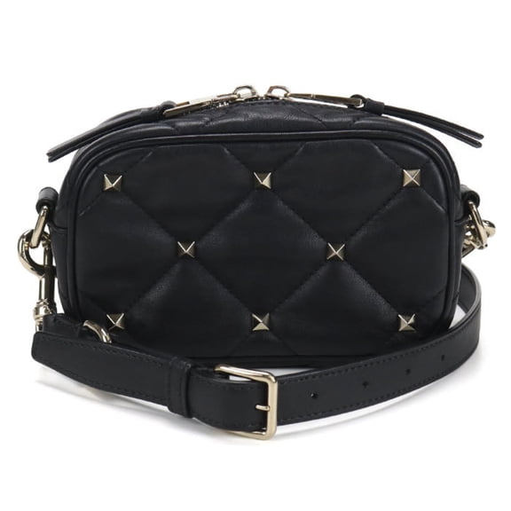 Pre-Owned Valentino Rockstud Crossbody Shoulder Bag, Black, Women's