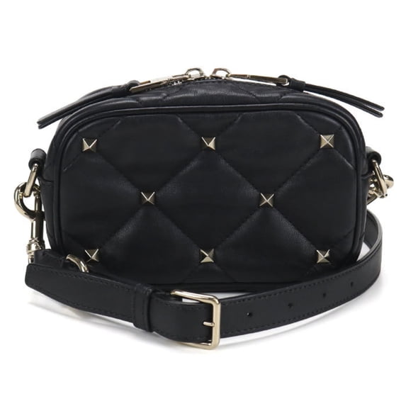 Pre-Owned Valentino Rockstud Crossbody Shoulder Bag, Black, Women's