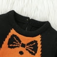 thumbnail image 4 of Suealasg Newborn Baby Girl Boy Halloween Sweater Romper Long Sleeve Knitted Sweater Bodysuit 3 6 9 12 18 Months Infant Halloween Clothes, 4 of 9