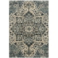 thumbnail image 3 of SAFAVIEH Carmel Ottoline Floral Area Rug, Ivory/Blue, 4' x 6', 3 of 8