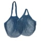 thumbnail image 1 of Bolsas de malla de 2 piezas, bolsas de comestibles de malla de algodón reutilizables, 100% algodón, hilo de algodón neto (azul), 1 of 5