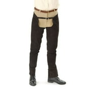 Tough 1 Suede Leather Schooling Chaps Black