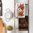 thumbnail image 3 of Sm:)e Spider Web Jack-O'-Lantern Pumpkin Happly Halloween Kitchen Dish Towels 18x26 Inch Set of 2, 3 of 6