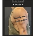 thumbnail image 3 of 3 hojas de tatuajes temporales para mujeres, niños, hombres y adultos, pegatinas de tatuajes de alambre de púas de Halloween, disfraz de tatuajes de alambre de púas para reclusos de prisión, 3 of 3