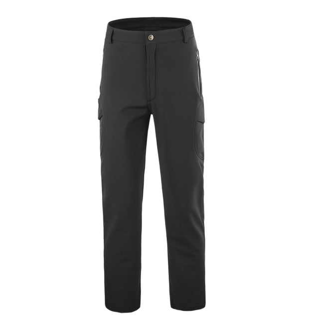 Pantalones deportivos al aire libre para hombre, resistentes al viento, forrados con vellón, cálidos y de secado rápido para invierno