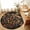 Black, variant on Small Round Rug 3Ft, Boho Beige Flowers Non-Slip Washable Circle Rugs Carpet, Spring Abstract Watercolor Floral Leaf Indoor Outdoor Rug Floor Mats Throw Runner for Bedroom Living Room Bathroom