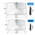 thumbnail image 4 of Parasol para coche, protector solar, aislamiento térmico, parasol para parabrisas de coche, parasol para coche, 4 of 5
