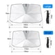 thumbnail image 4 of Parasol para coche, protector solar, aislamiento térmico, parasol para parabrisas de coche, parasol para coche, 4 of 5
