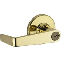 Kwikset 756Knlsmt Kingston Grade 2 Keyed Entry Door Lever Set - Brass