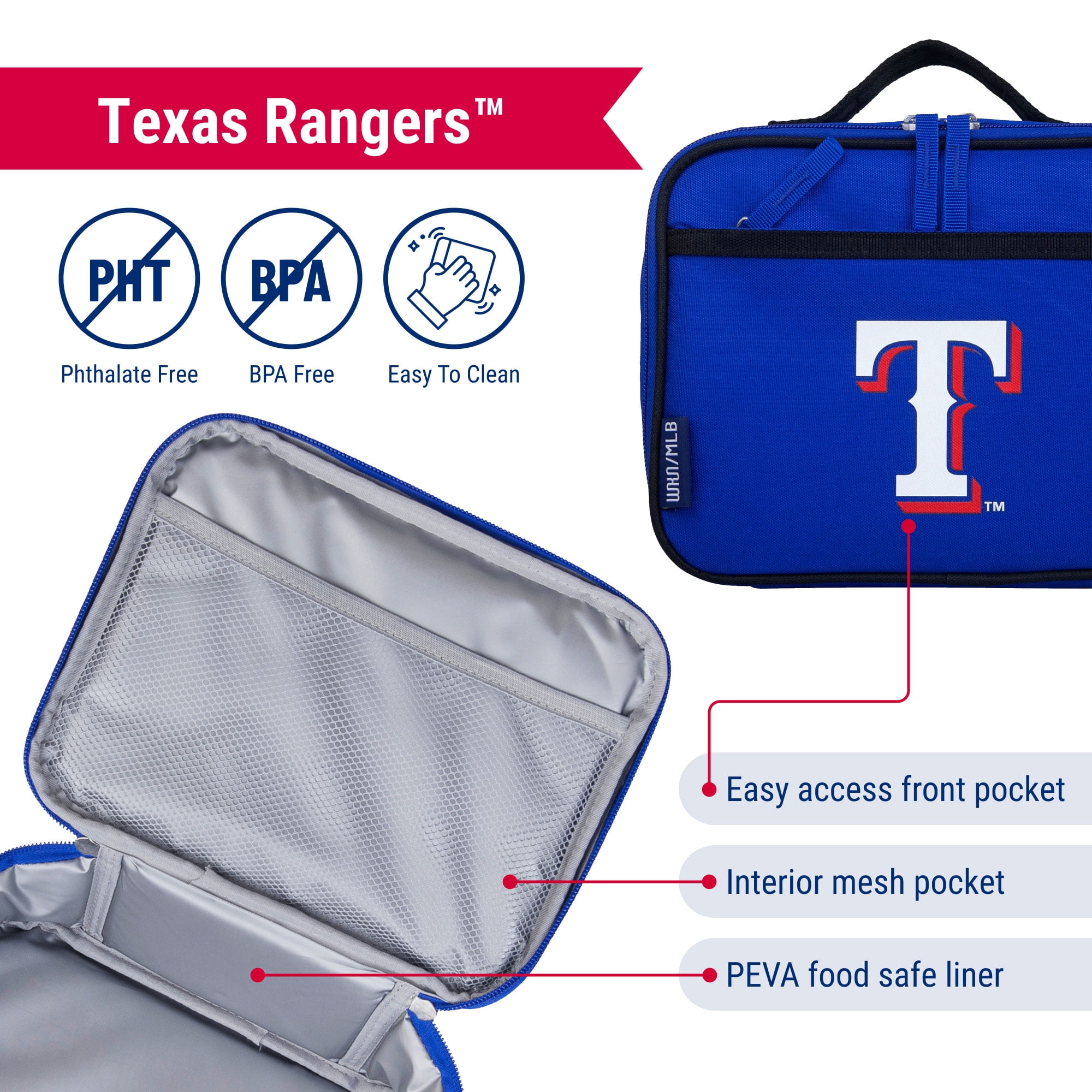 Texas Rangers™ MLB Insulated Lunch Box