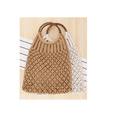 thumbnail image 3 of Bolsa De Playa Tejida Con Asas De Ratán Xtellar cafe, 3 of 3